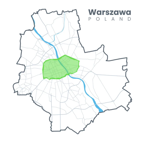 Warszawska mapa Strefy Czystego Transportu